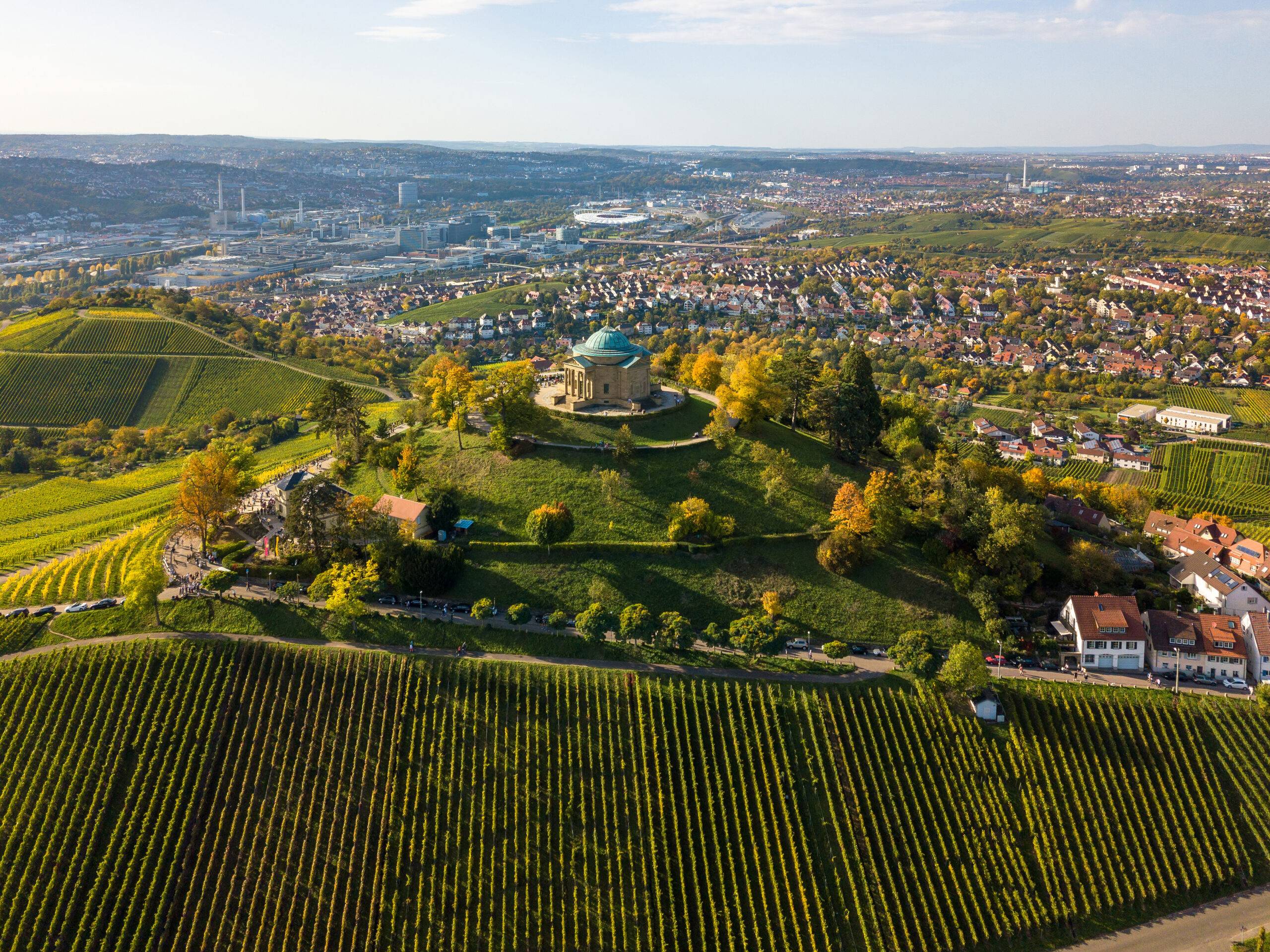 Stuttgart Drohnenaufnahme