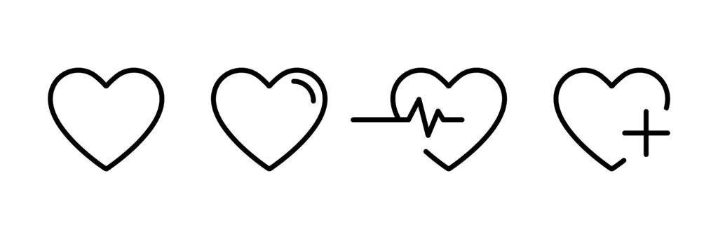 Herz Icons Gesundheit