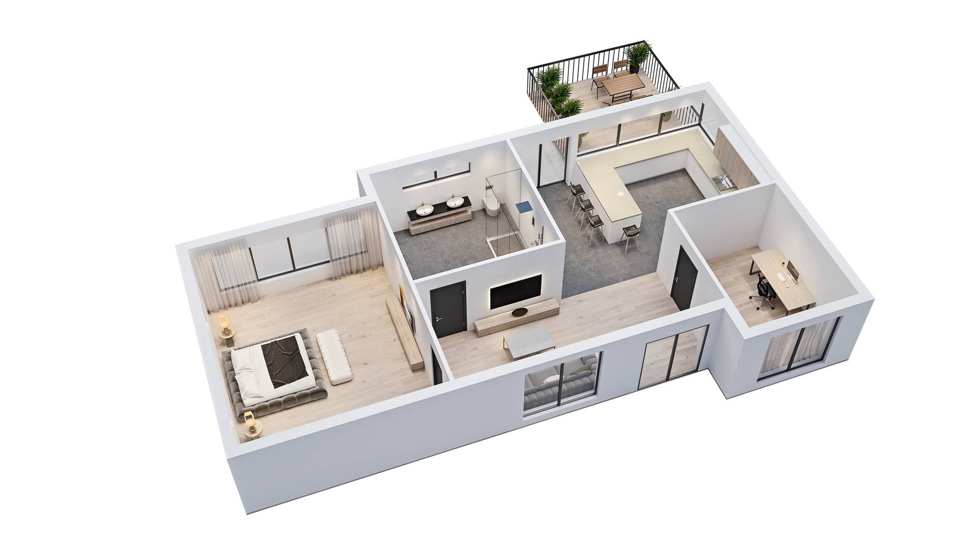 Immobilienmakler Mannheim mit 3D-Wohnungsübersicht